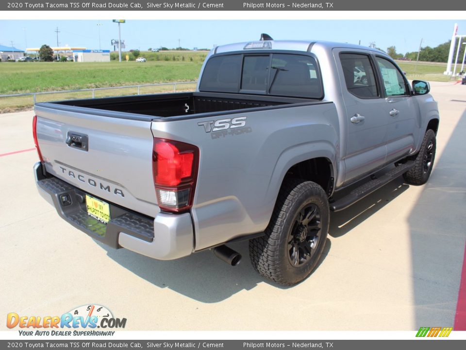 2020 Toyota Tacoma TSS Off Road Double Cab Silver Sky Metallic / Cement Photo #8