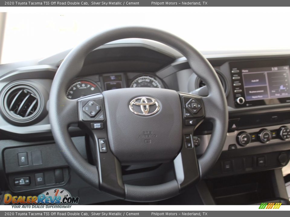 2020 Toyota Tacoma TSS Off Road Double Cab Silver Sky Metallic / Cement Photo #21