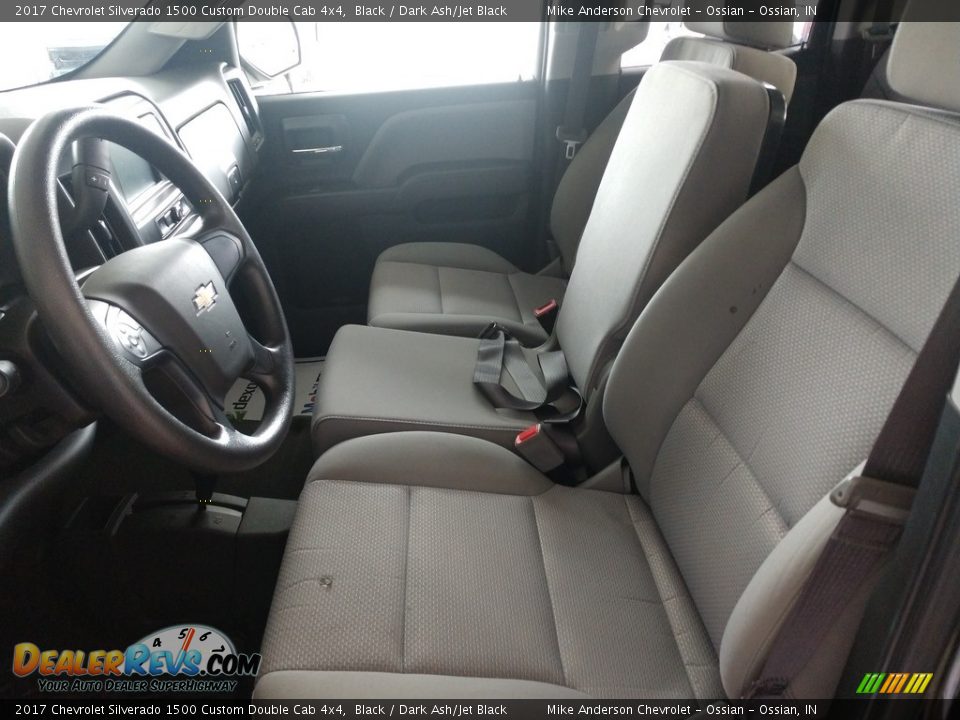 2017 Chevrolet Silverado 1500 Custom Double Cab 4x4 Black / Dark Ash/Jet Black Photo #16