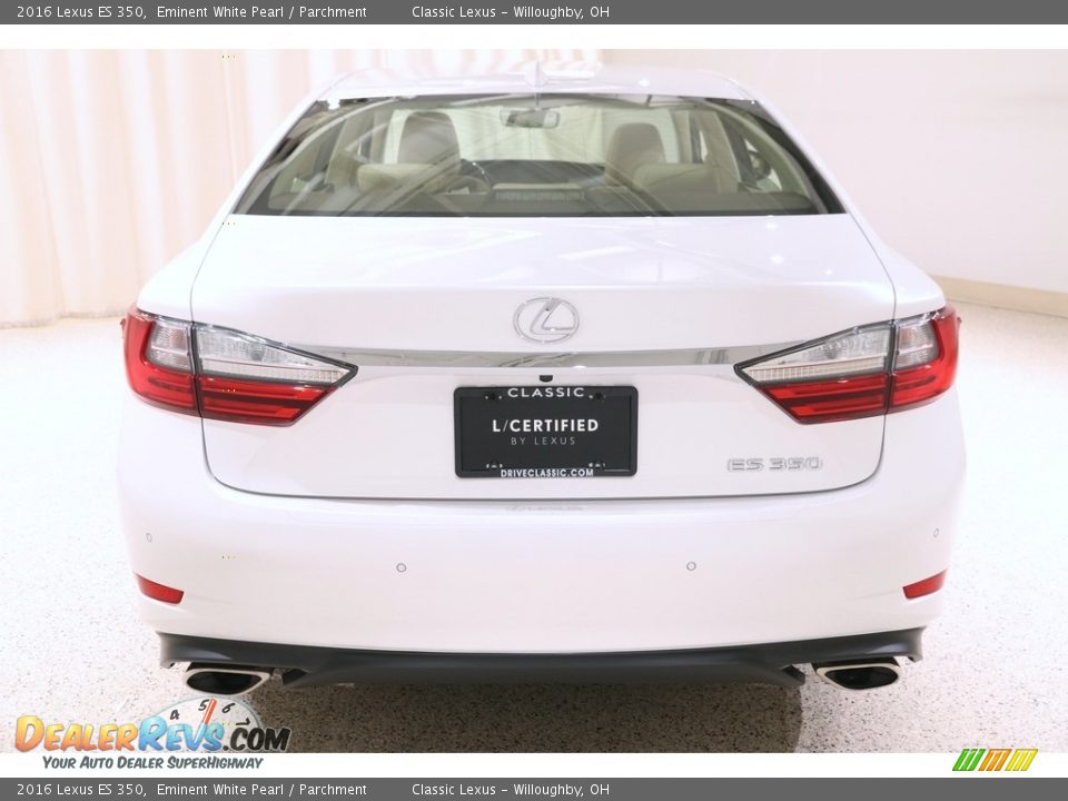 2016 Lexus ES 350 Eminent White Pearl / Parchment Photo #34