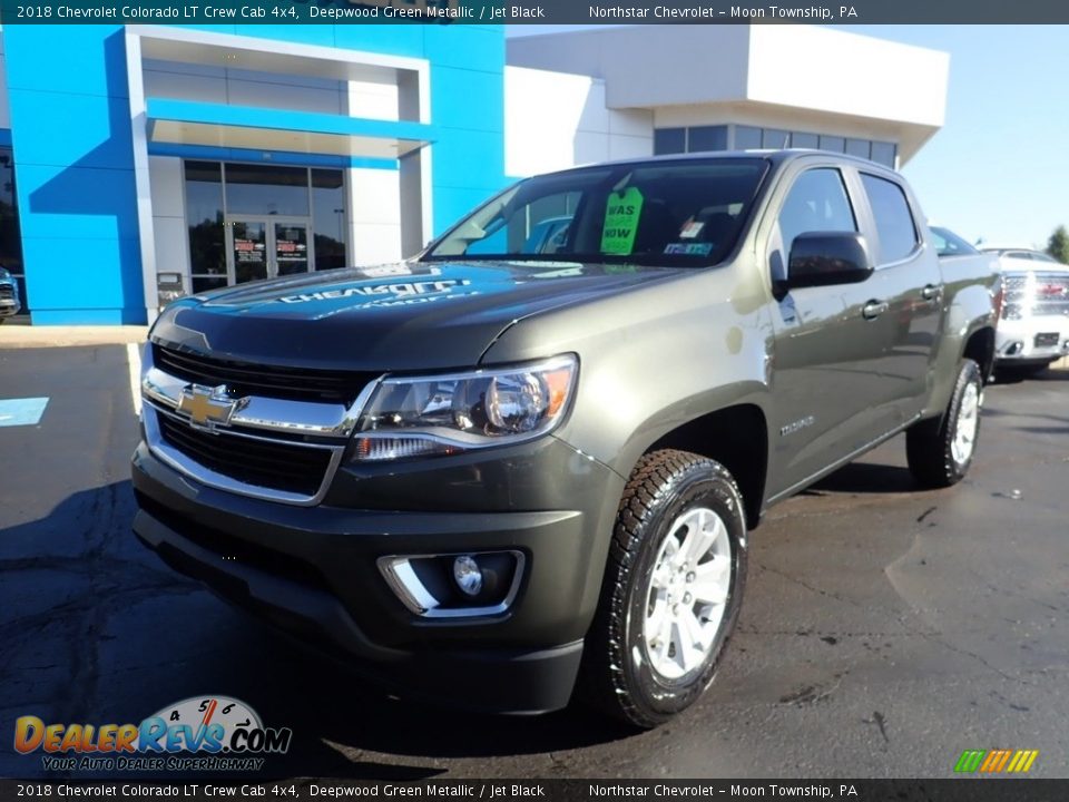 2018 Chevrolet Colorado LT Crew Cab 4x4 Deepwood Green Metallic / Jet Black Photo #2