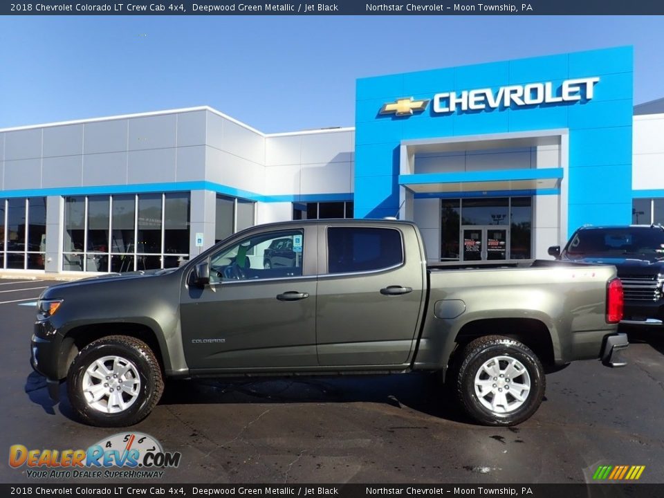 2018 Chevrolet Colorado LT Crew Cab 4x4 Deepwood Green Metallic / Jet Black Photo #3