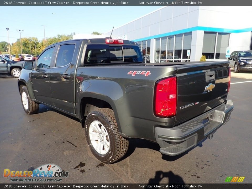 2018 Chevrolet Colorado LT Crew Cab 4x4 Deepwood Green Metallic / Jet Black Photo #4