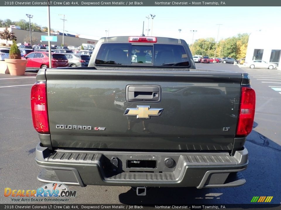 2018 Chevrolet Colorado LT Crew Cab 4x4 Deepwood Green Metallic / Jet Black Photo #6