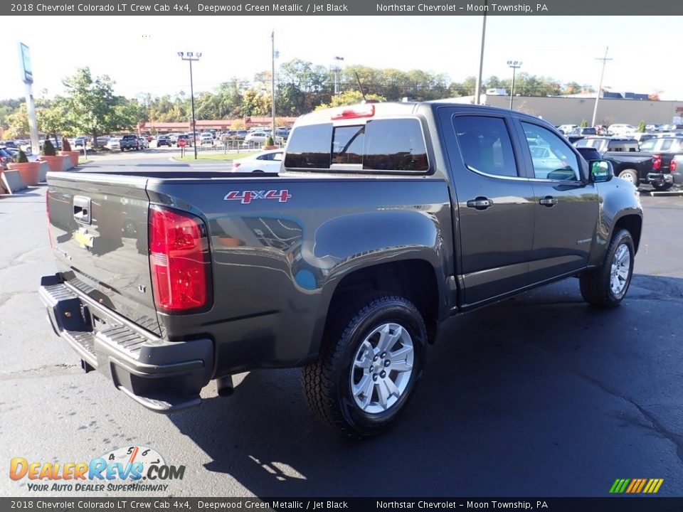 2018 Chevrolet Colorado LT Crew Cab 4x4 Deepwood Green Metallic / Jet Black Photo #8