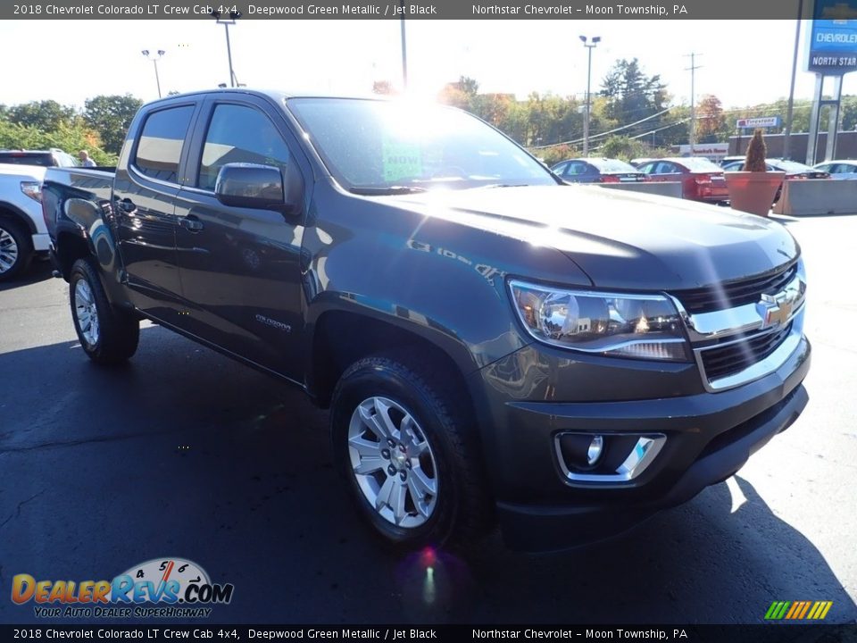 2018 Chevrolet Colorado LT Crew Cab 4x4 Deepwood Green Metallic / Jet Black Photo #10