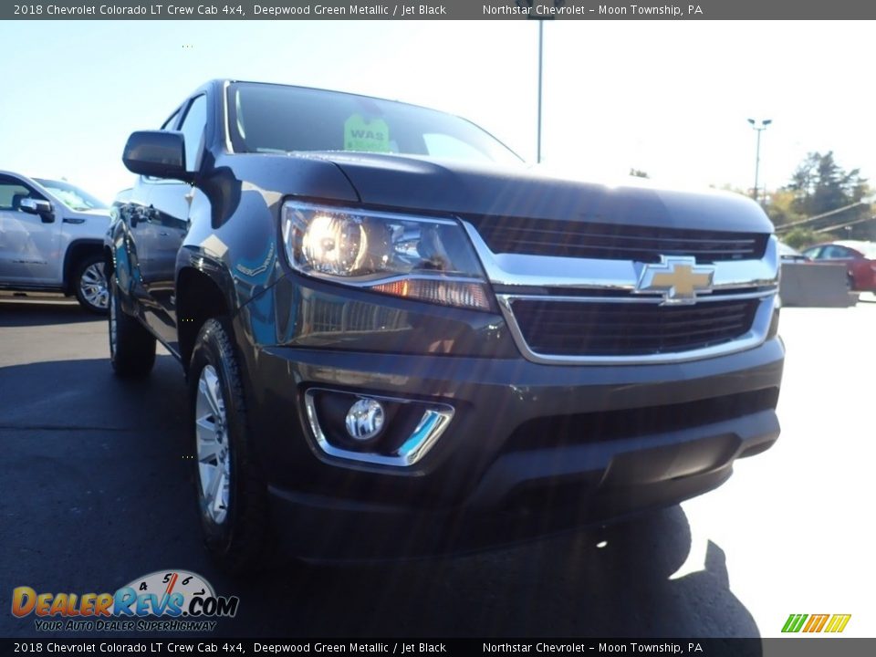 2018 Chevrolet Colorado LT Crew Cab 4x4 Deepwood Green Metallic / Jet Black Photo #11