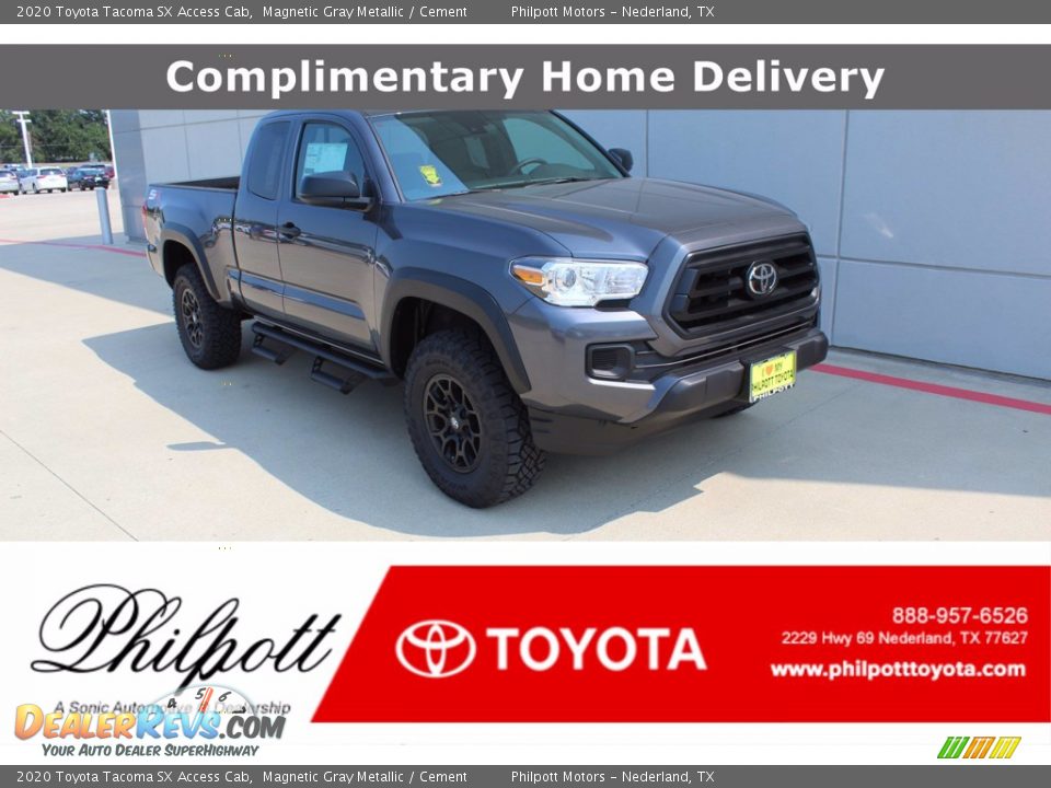 2020 Toyota Tacoma SX Access Cab Magnetic Gray Metallic / Cement Photo #1