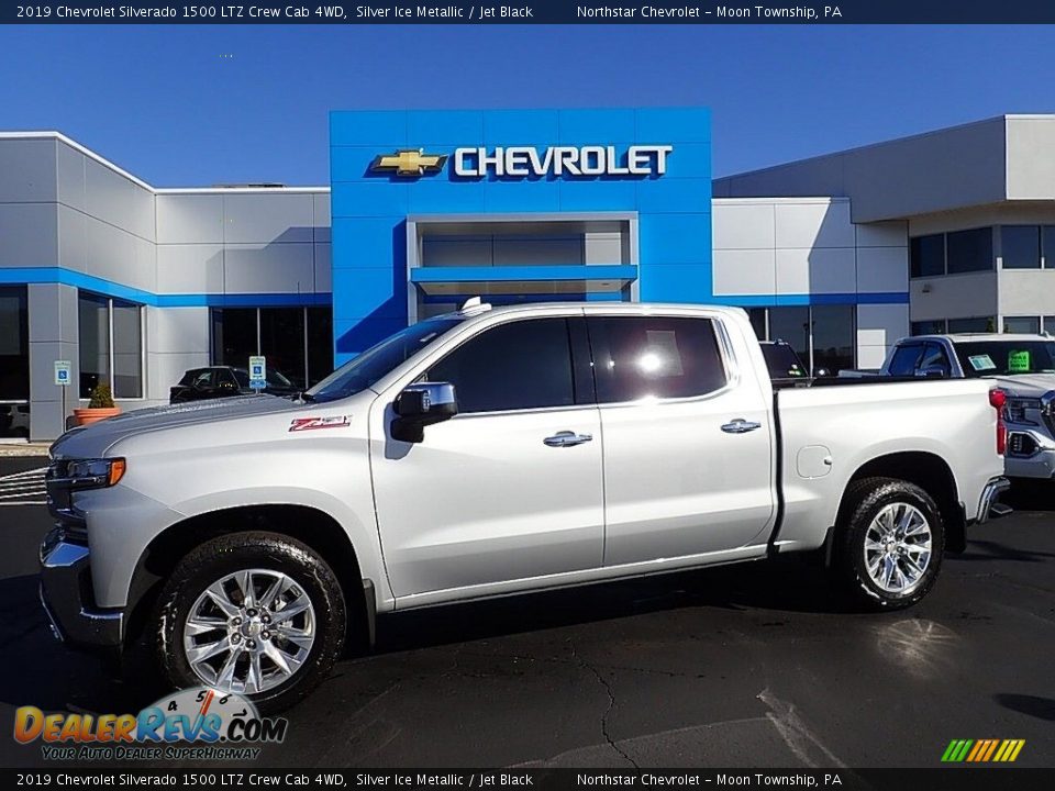 2019 Chevrolet Silverado 1500 LTZ Crew Cab 4WD Silver Ice Metallic / Jet Black Photo #1