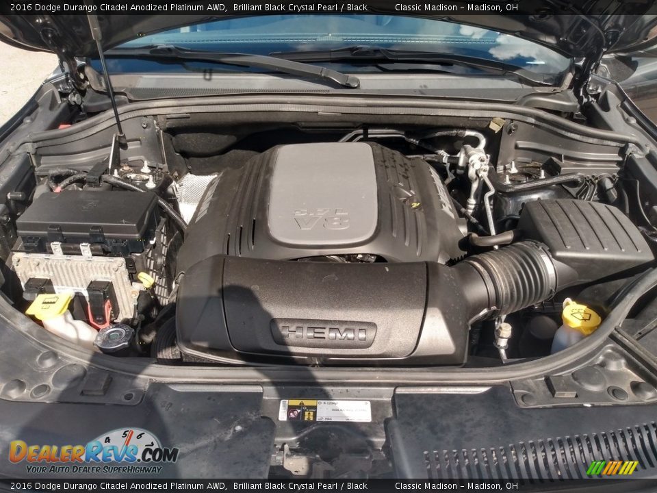 2016 Dodge Durango Citadel Anodized Platinum AWD 5.7 Liter MDS DOHC 24-Valve VVT V6 Engine Photo #5