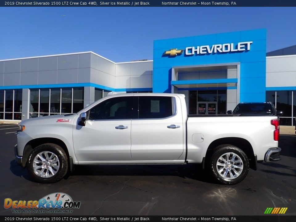 2019 Chevrolet Silverado 1500 LTZ Crew Cab 4WD Silver Ice Metallic / Jet Black Photo #3