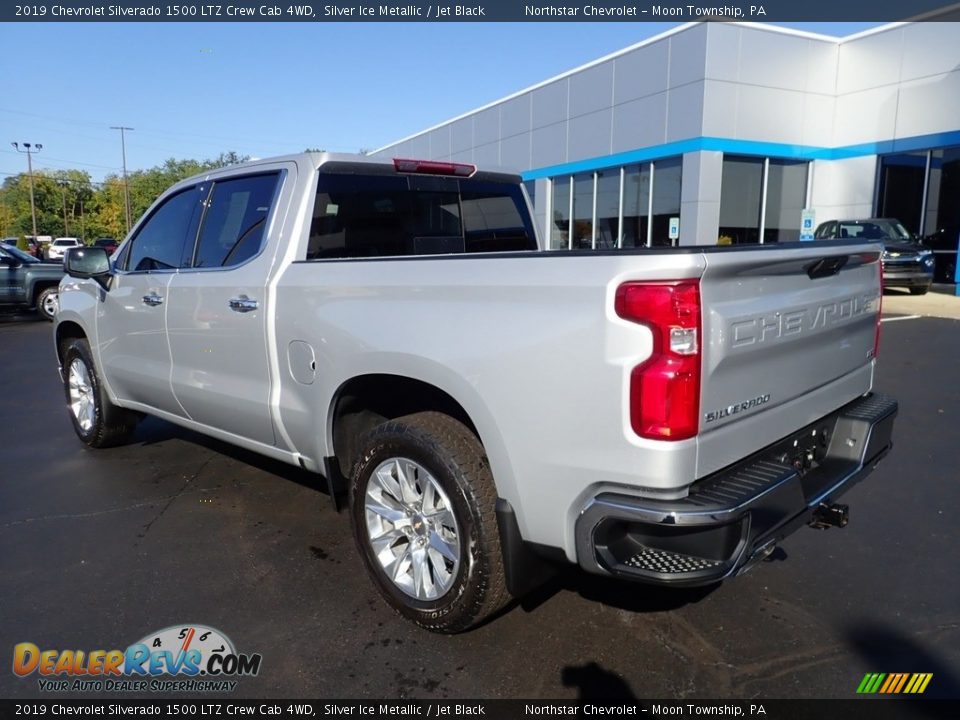 2019 Chevrolet Silverado 1500 LTZ Crew Cab 4WD Silver Ice Metallic / Jet Black Photo #4