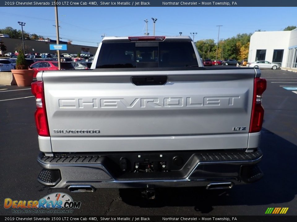 2019 Chevrolet Silverado 1500 LTZ Crew Cab 4WD Silver Ice Metallic / Jet Black Photo #6