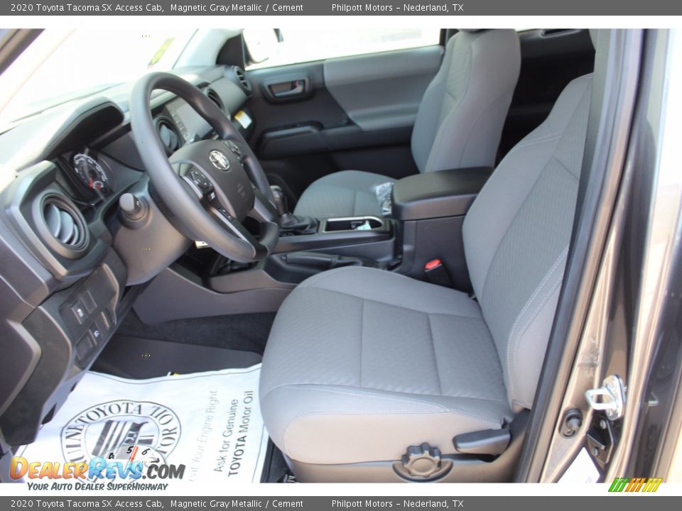2020 Toyota Tacoma SX Access Cab Magnetic Gray Metallic / Cement Photo #10