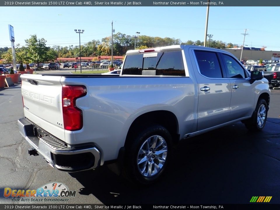 2019 Chevrolet Silverado 1500 LTZ Crew Cab 4WD Silver Ice Metallic / Jet Black Photo #8