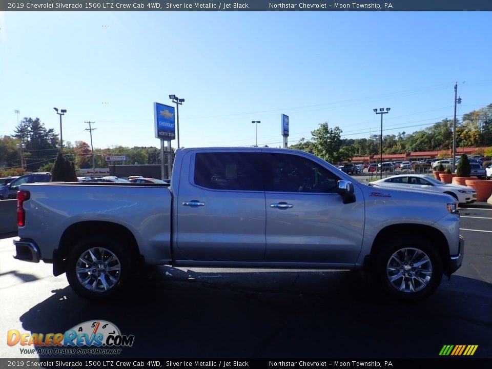 2019 Chevrolet Silverado 1500 LTZ Crew Cab 4WD Silver Ice Metallic / Jet Black Photo #9