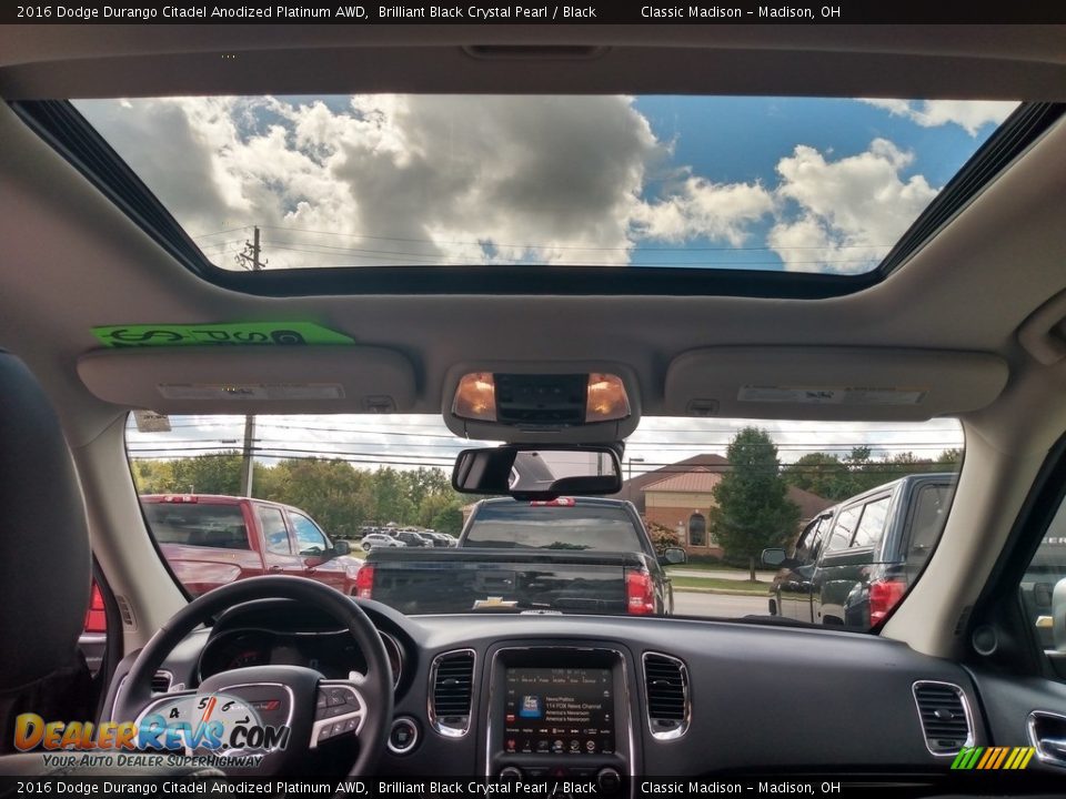 Sunroof of 2016 Dodge Durango Citadel Anodized Platinum AWD Photo #12