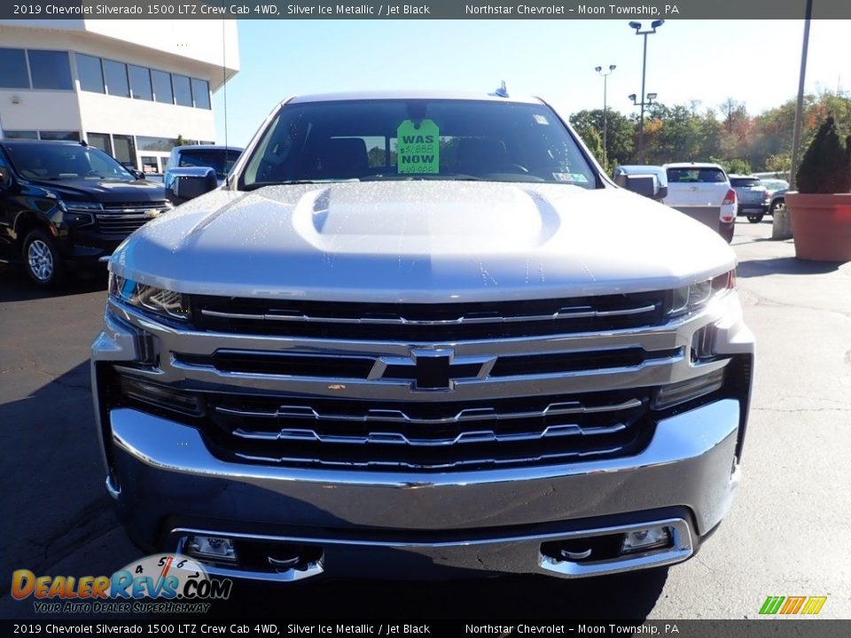 2019 Chevrolet Silverado 1500 LTZ Crew Cab 4WD Silver Ice Metallic / Jet Black Photo #12