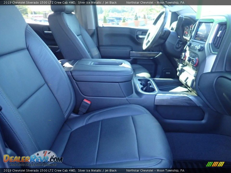 2019 Chevrolet Silverado 1500 LTZ Crew Cab 4WD Silver Ice Metallic / Jet Black Photo #14