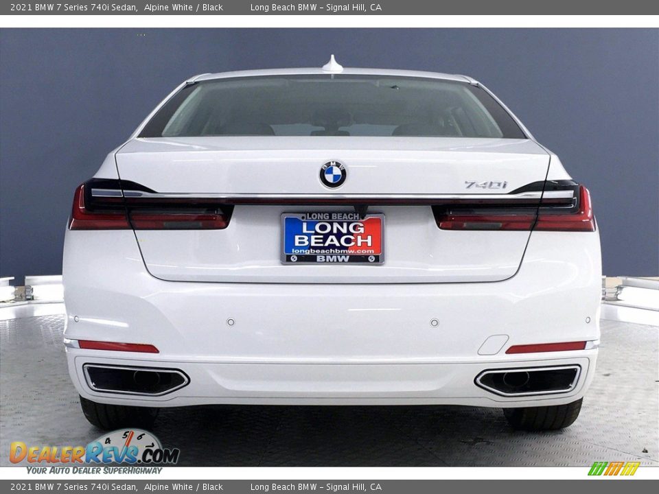 2021 BMW 7 Series 740i Sedan Alpine White / Black Photo #4