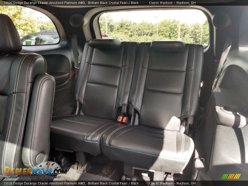 Rear Seat of 2016 Dodge Durango Citadel Anodized Platinum AWD Photo #19