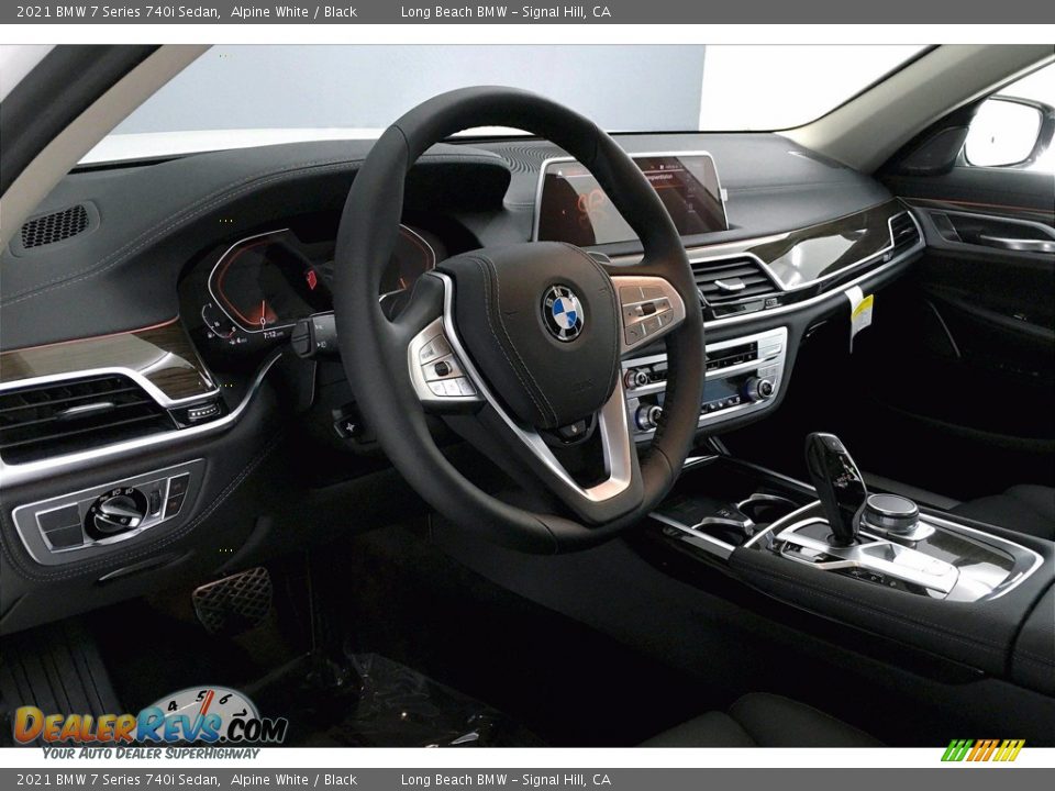 2021 BMW 7 Series 740i Sedan Alpine White / Black Photo #7