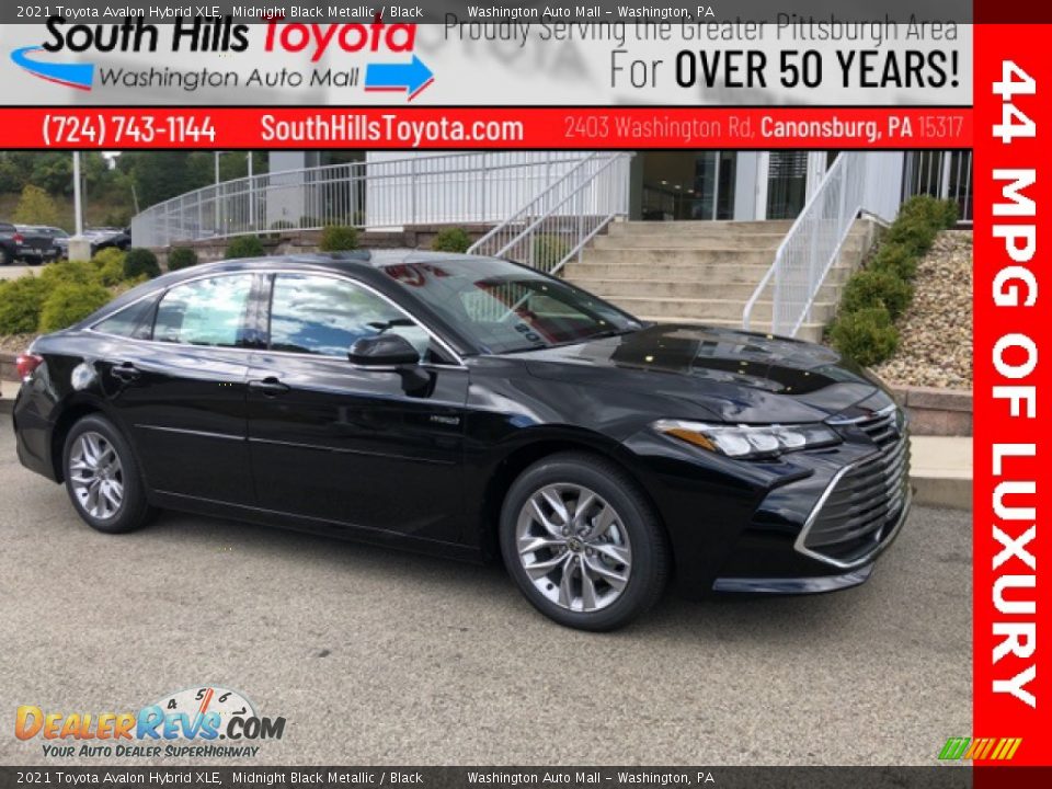 2021 Toyota Avalon Hybrid XLE Midnight Black Metallic / Black Photo #1