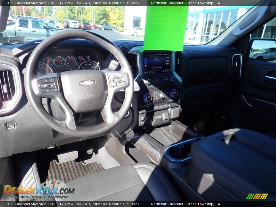 2019 Chevrolet Silverado 1500 LTZ Crew Cab 4WD Silver Ice Metallic / Jet Black Photo #22