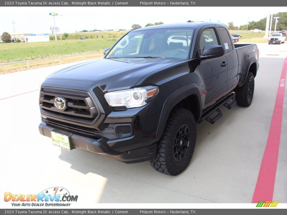 2020 Toyota Tacoma SX Access Cab Midnight Black Metallic / Cement Photo #4