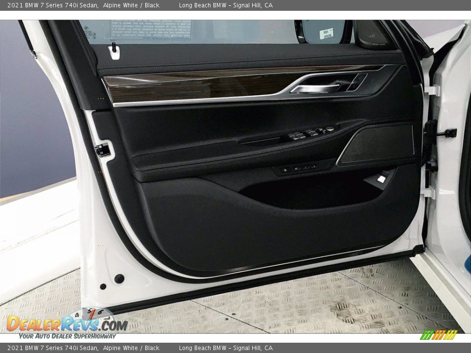2021 BMW 7 Series 740i Sedan Alpine White / Black Photo #13