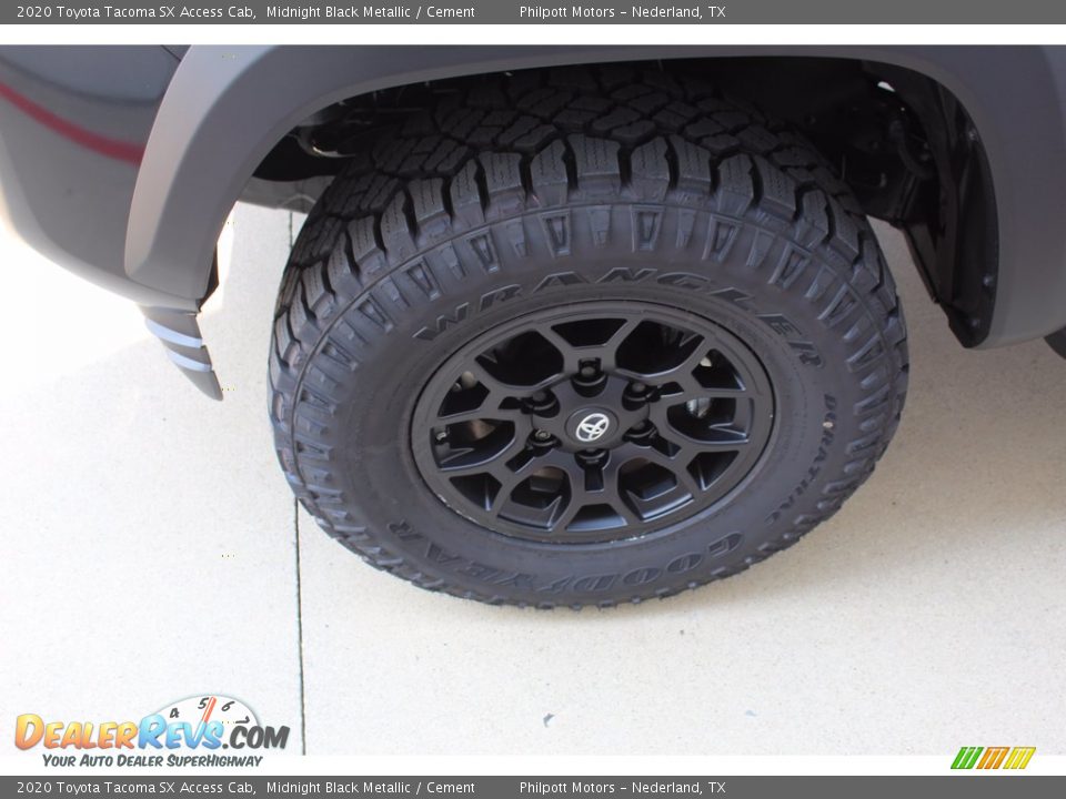 2020 Toyota Tacoma SX Access Cab Midnight Black Metallic / Cement Photo #5