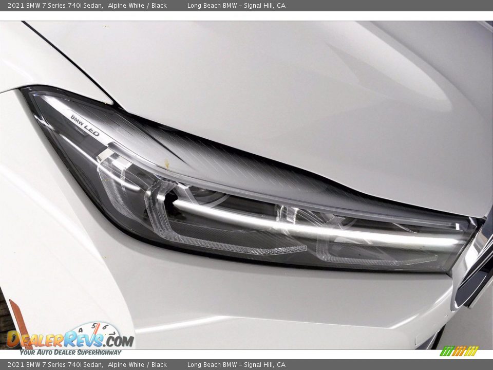 2021 BMW 7 Series 740i Sedan Alpine White / Black Photo #14