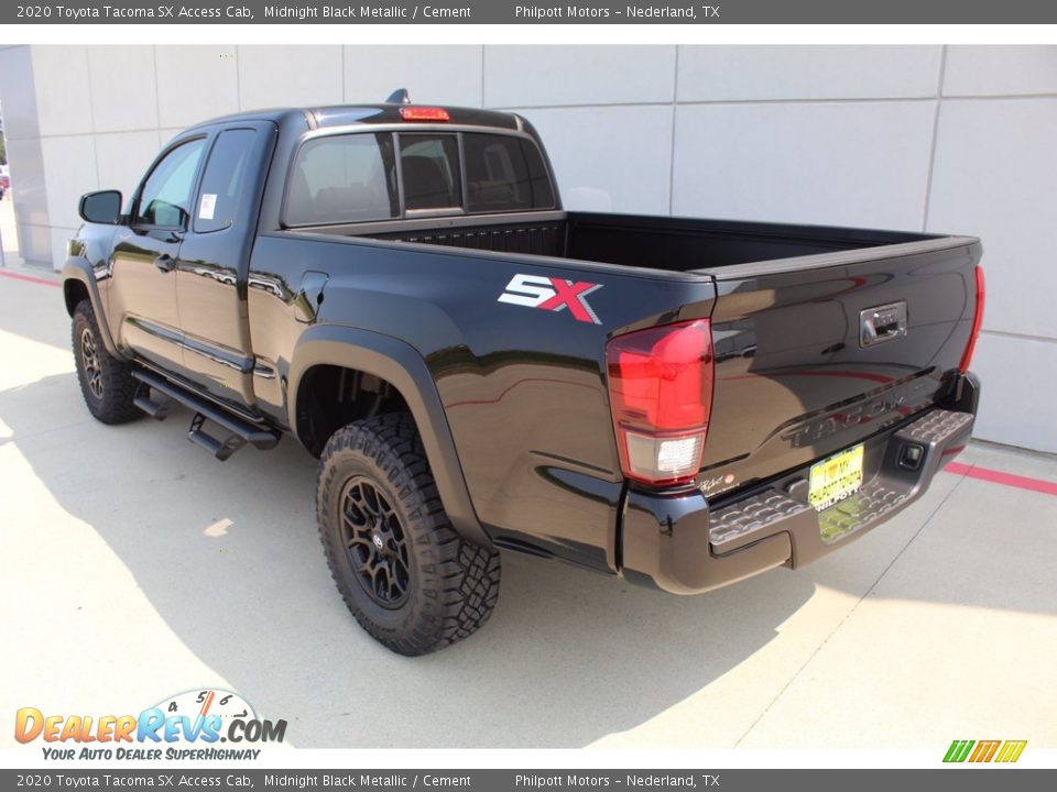 2020 Toyota Tacoma SX Access Cab Midnight Black Metallic / Cement Photo #6