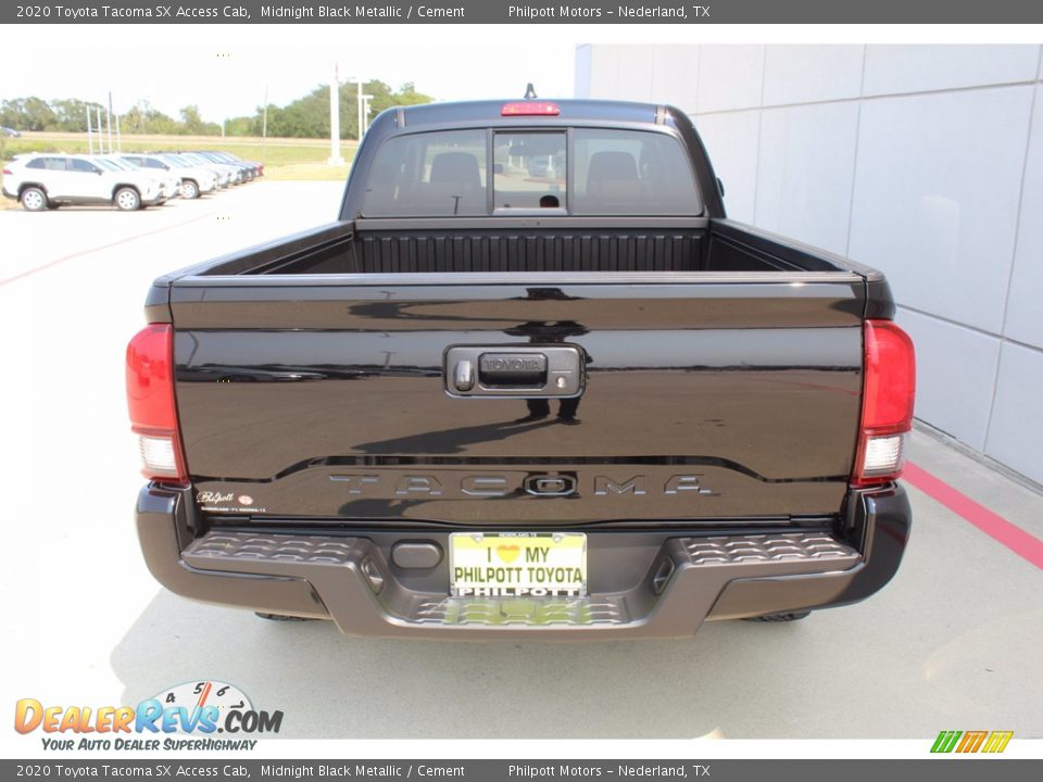 2020 Toyota Tacoma SX Access Cab Midnight Black Metallic / Cement Photo #7
