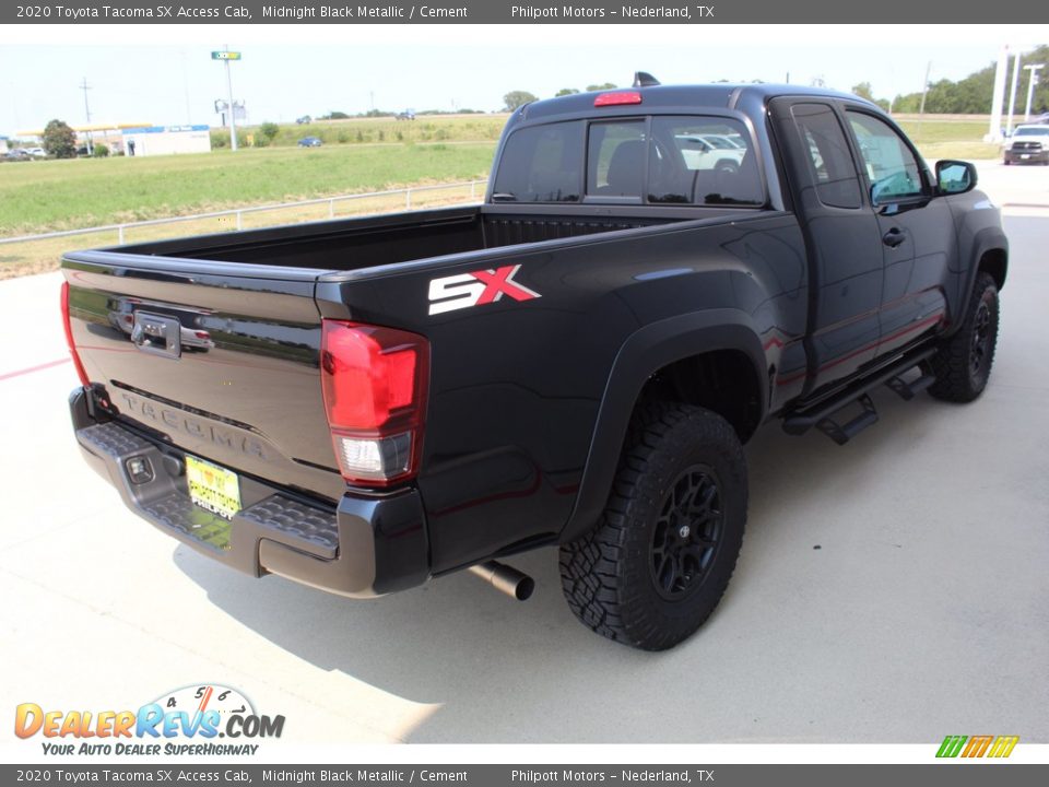 2020 Toyota Tacoma SX Access Cab Midnight Black Metallic / Cement Photo #8