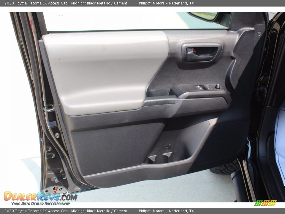 2020 Toyota Tacoma SX Access Cab Midnight Black Metallic / Cement Photo #9