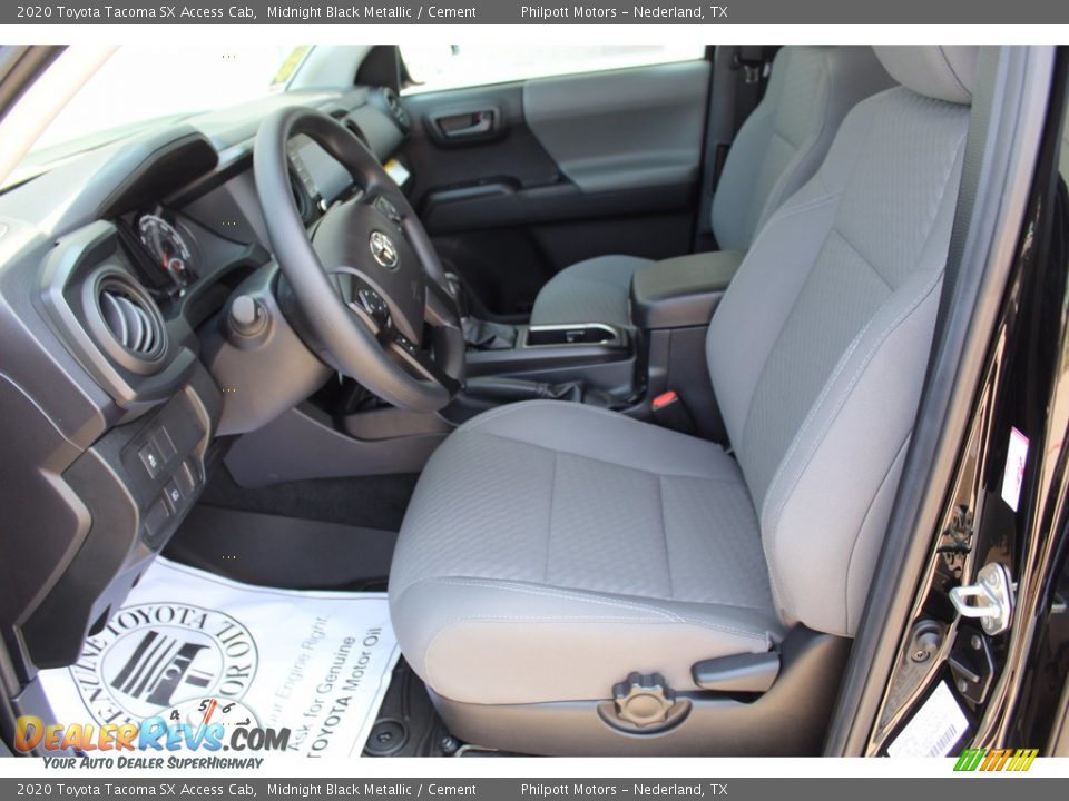 2020 Toyota Tacoma SX Access Cab Midnight Black Metallic / Cement Photo #10