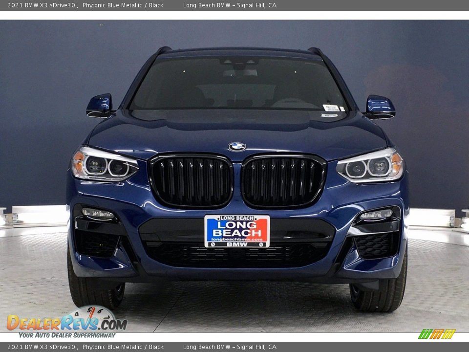 2021 BMW X3 sDrive30i Phytonic Blue Metallic / Black Photo #2