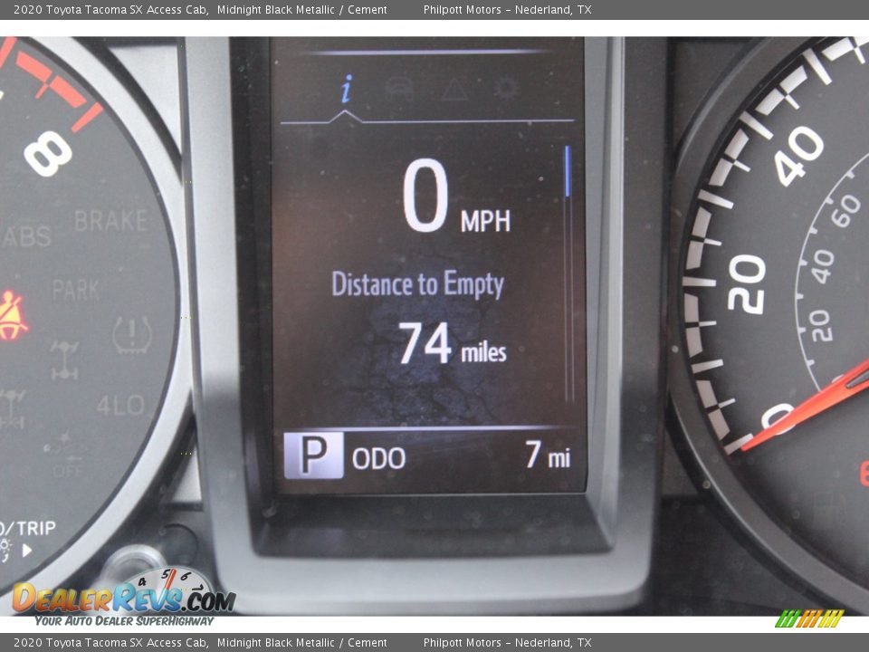 2020 Toyota Tacoma SX Access Cab Midnight Black Metallic / Cement Photo #14