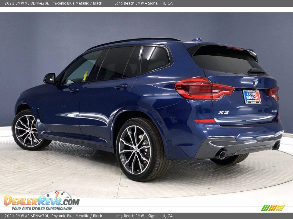 2021 BMW X3 sDrive30i Phytonic Blue Metallic / Black Photo #3