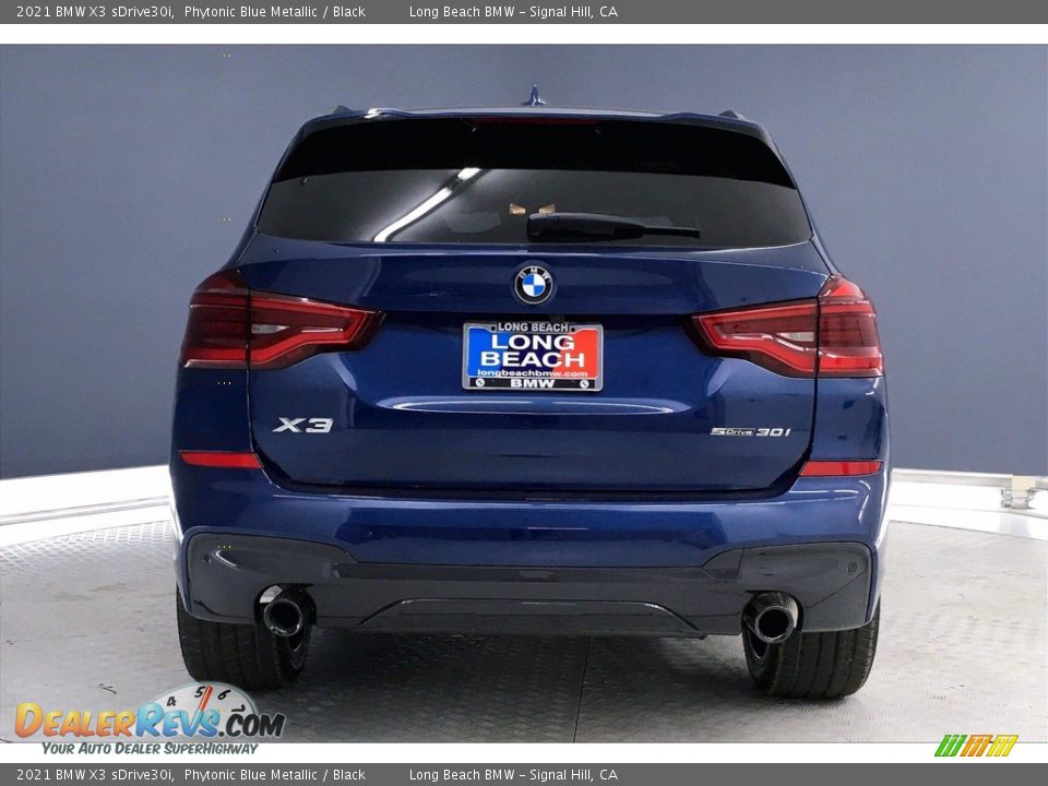 2021 BMW X3 sDrive30i Phytonic Blue Metallic / Black Photo #4