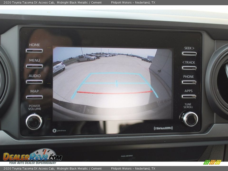 2020 Toyota Tacoma SX Access Cab Midnight Black Metallic / Cement Photo #17