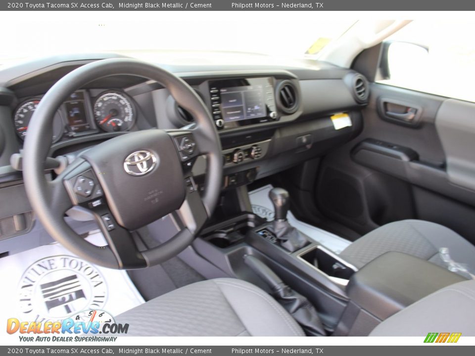 2020 Toyota Tacoma SX Access Cab Midnight Black Metallic / Cement Photo #19