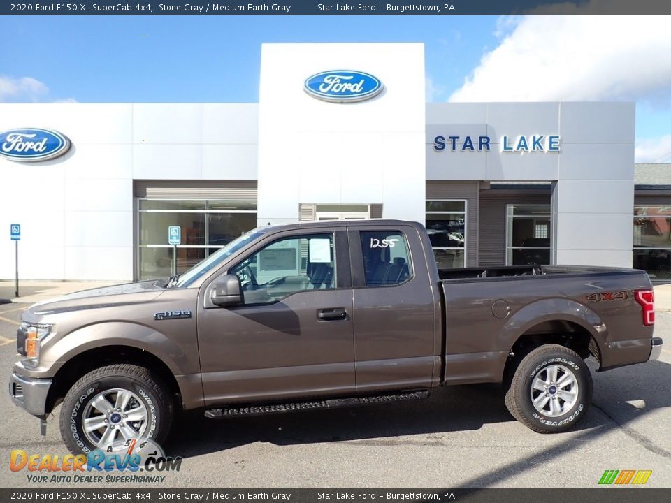 2020 Ford F150 XL SuperCab 4x4 Stone Gray / Medium Earth Gray Photo #1
