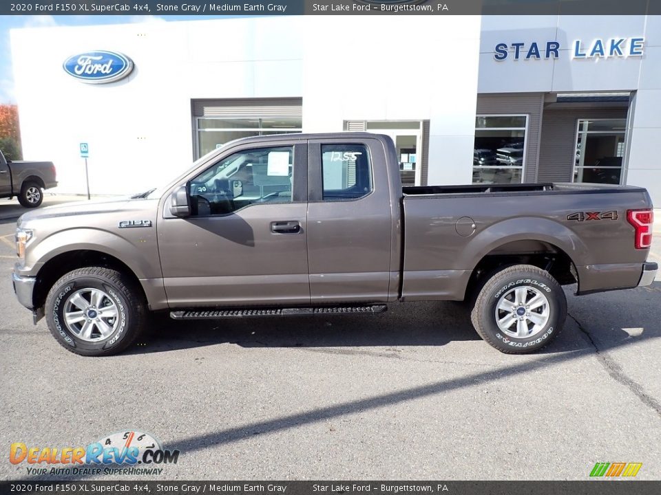 2020 Ford F150 XL SuperCab 4x4 Stone Gray / Medium Earth Gray Photo #2