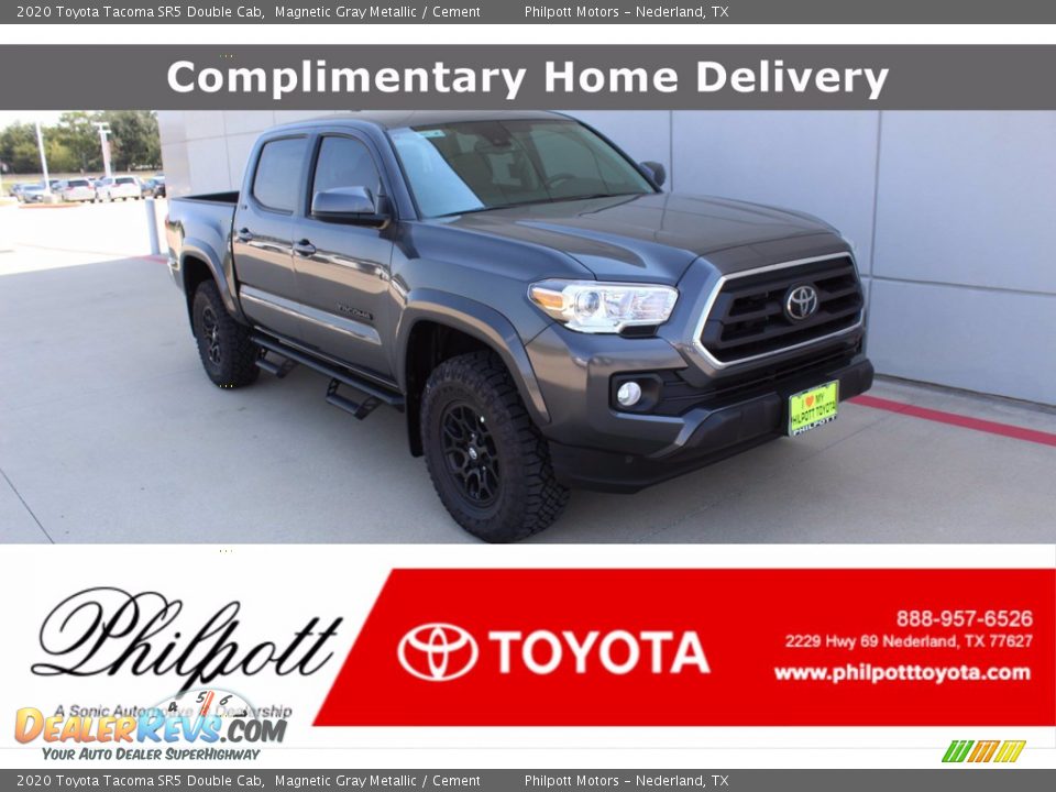 2020 Toyota Tacoma SR5 Double Cab Magnetic Gray Metallic / Cement Photo #1