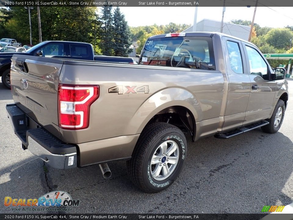 2020 Ford F150 XL SuperCab 4x4 Stone Gray / Medium Earth Gray Photo #5