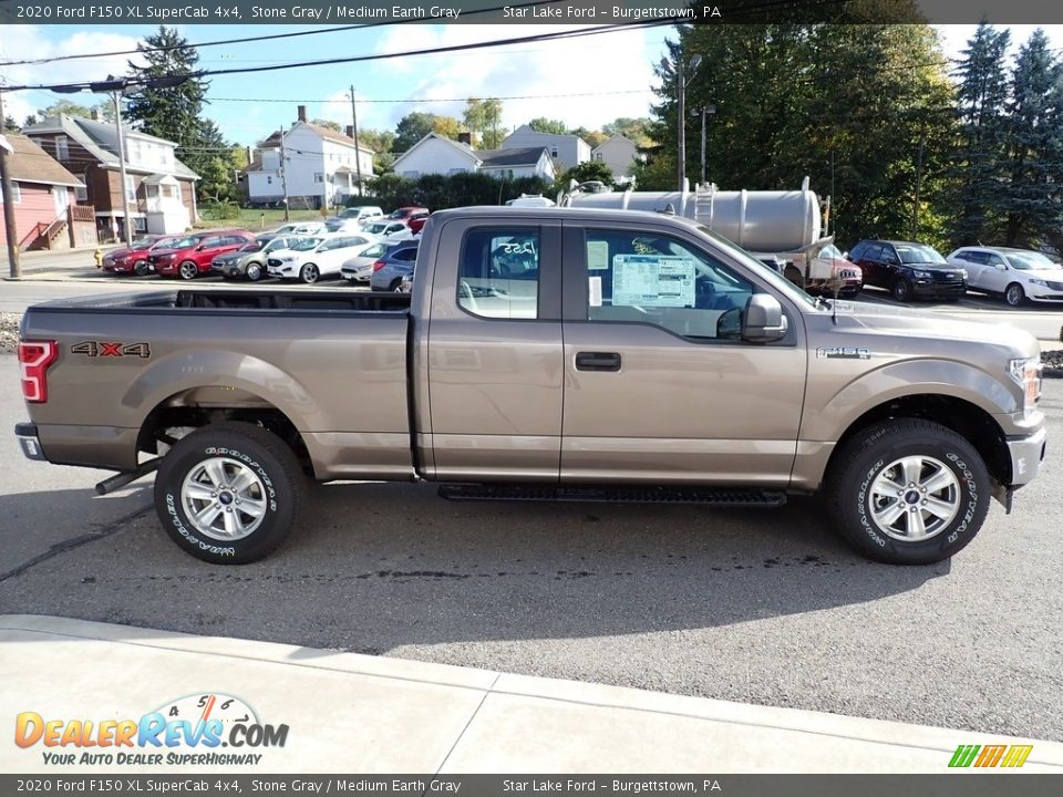 2020 Ford F150 XL SuperCab 4x4 Stone Gray / Medium Earth Gray Photo #6