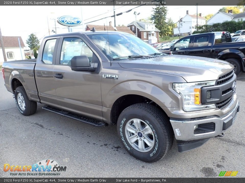 2020 Ford F150 XL SuperCab 4x4 Stone Gray / Medium Earth Gray Photo #7