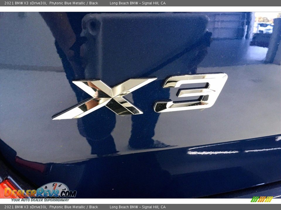 2021 BMW X3 sDrive30i Phytonic Blue Metallic / Black Photo #16